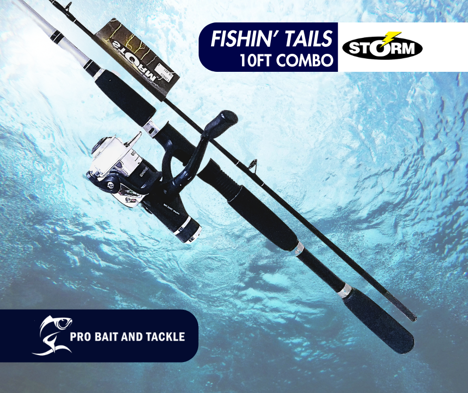STORM FISHIN TAILS 10FT ROD AND REEL COMBO