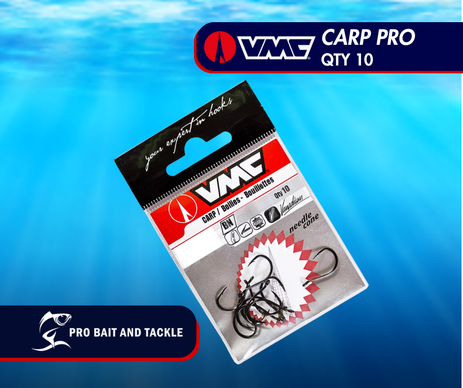 VMC 7104 NO 6 VANADIUM CARP PRO HOOKS