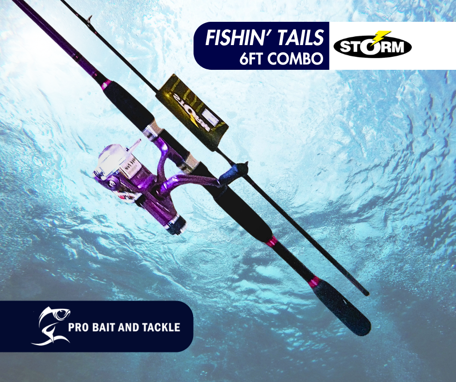STORM FISHIN TAILS 6FT ROD AND REEL COMBO