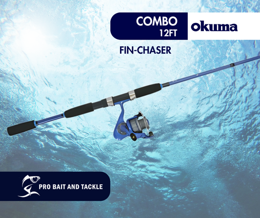 FIN-1202M-80B OKUMA FIN CHASER 12FT ROD AND REEL COMBO