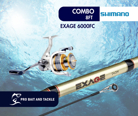 12306COM SHIMANO EXAGE 6000FC REEL & EXAGE 8FT ROD COMBO