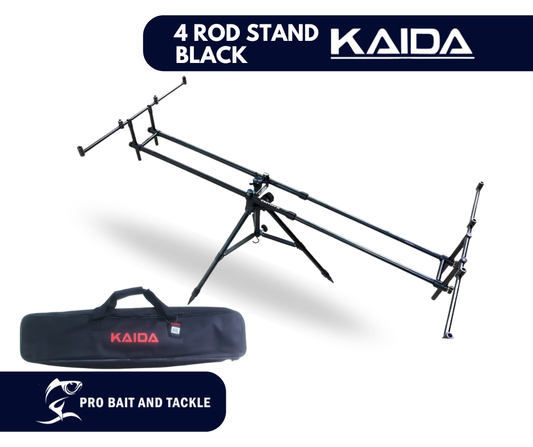 KAIDA FISHING 4 POD ROD BLACK STAND ARP024AB