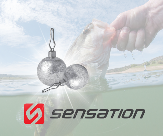 SENSATION BASS DROP SHOT ROUND STEEL WEIGHT SINKER