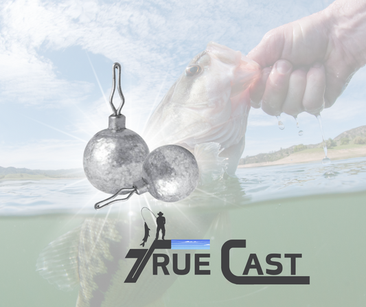 TRUE CAST BASS DROP SHOT ROUND STEEL WEIGHT SINKER