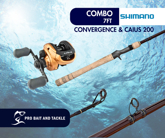 20999CC SHIMANO CAIUS 200 REEL & CONVERGENCE ROD