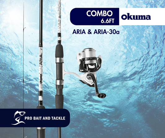 AR-S-662MH-30 OKUMA ARIA 6 FT ROD AND REEL COMBO