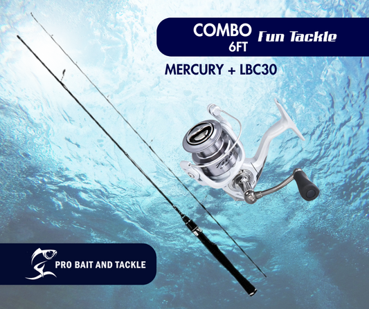 370081/800019 COMBO LBC30 REEL & MERCURY 6FT ROD